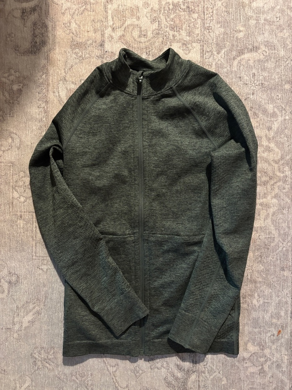 Dark Green FIGS on shift Full-Zip Jacket - Picture 7 of 7